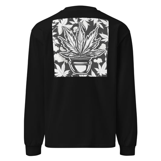 pot in a pot Premium heavyweight long sleeve shirt