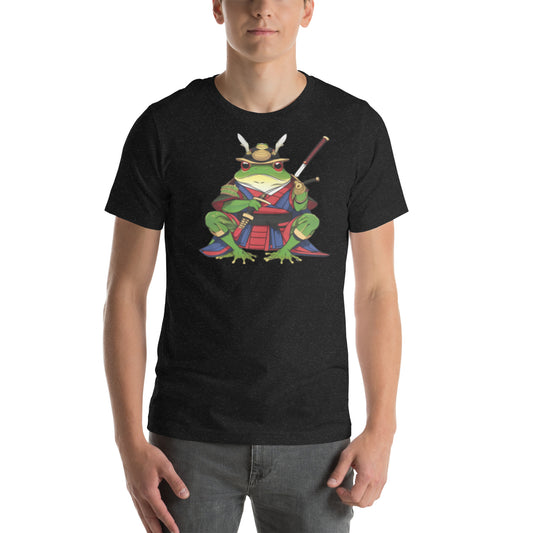 Samurai frog Unisex t-shirt