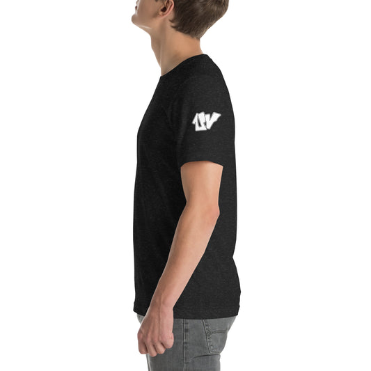 UV white sleeve Unisex t-shirt