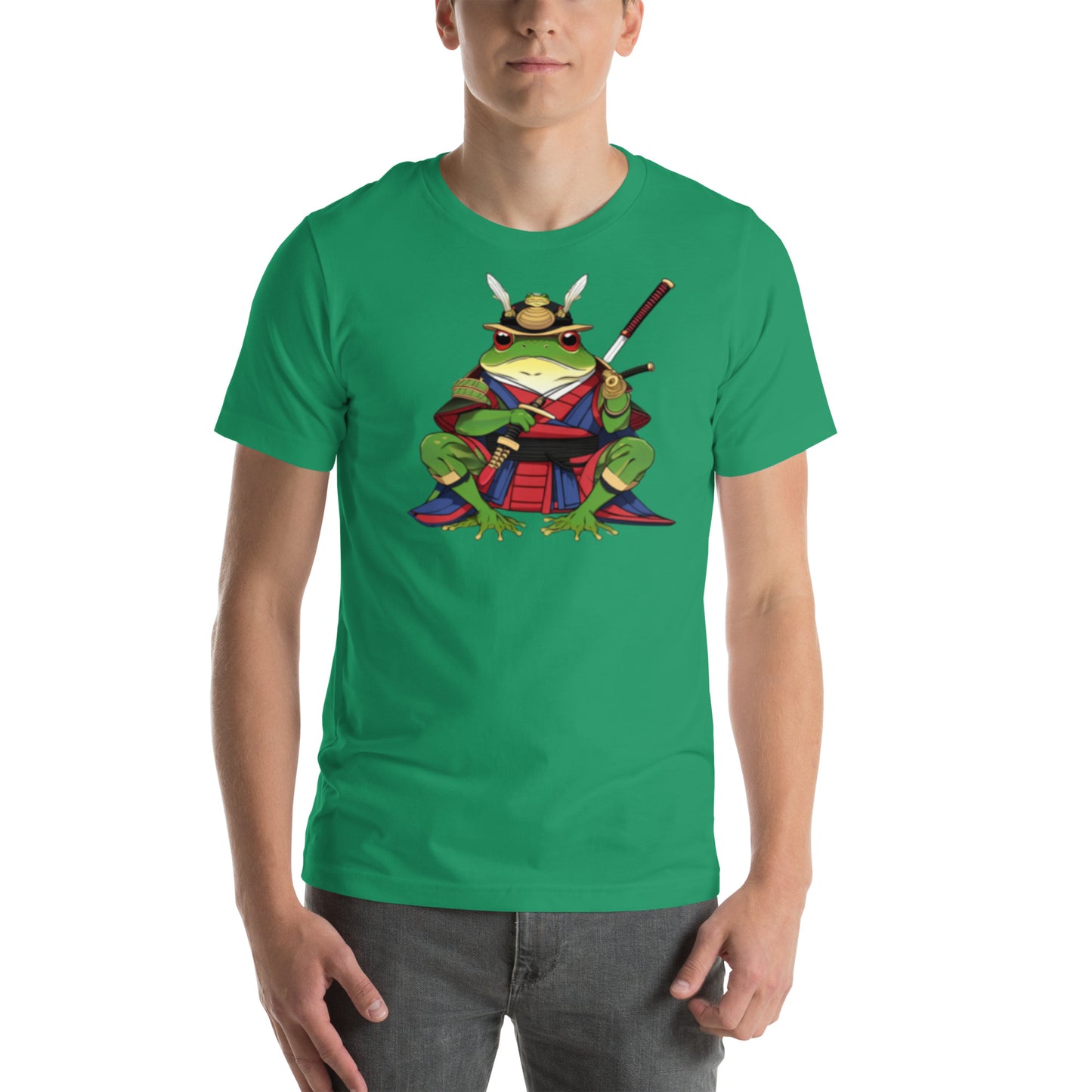 Samurai frog Unisex t-shirt