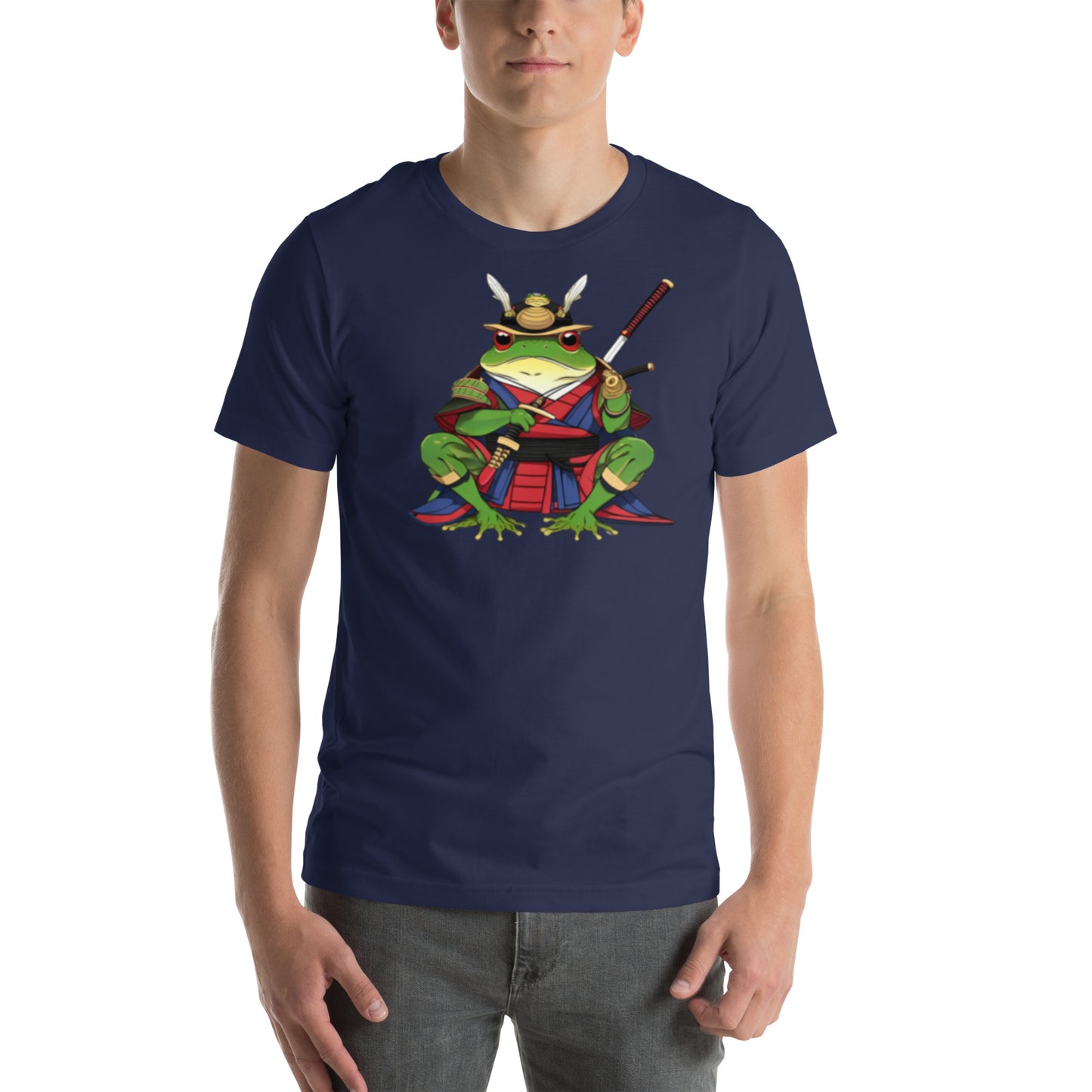 Samurai frog Unisex t-shirt